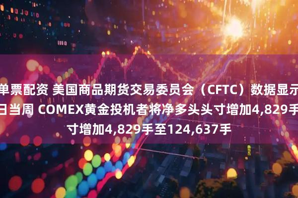 单票配资 美国商品期货交易委员会（CFTC）数据显示：截至12月9日当周 COMEX黄金投机者将净多头头寸增加4,829手至124,637手